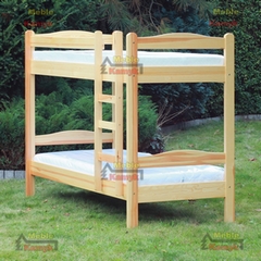 Łóżka piętrowe z drewna sosnowego, olchowego, dębowego,bukowego i jesionu dostępne sa w różnych wzorach i kolorach