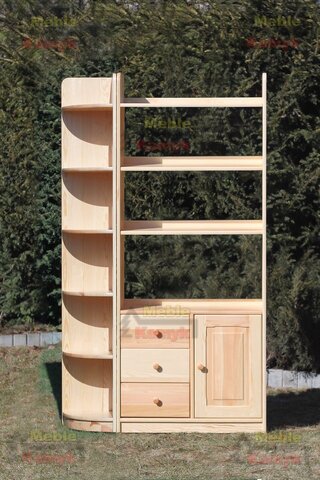 Regał Klasyczny Max Narożny Wewnętrzny