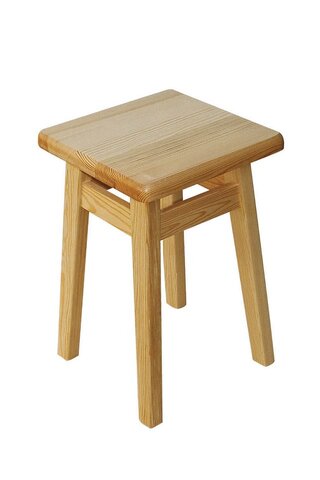 Taboret sosnowy kwadratowy tkk 45cm o wyglądzie klasycznym