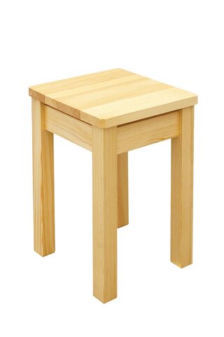 Nowoczesny taboret z sosny TAL-45cm o solidnej i masywnej konstrukcji